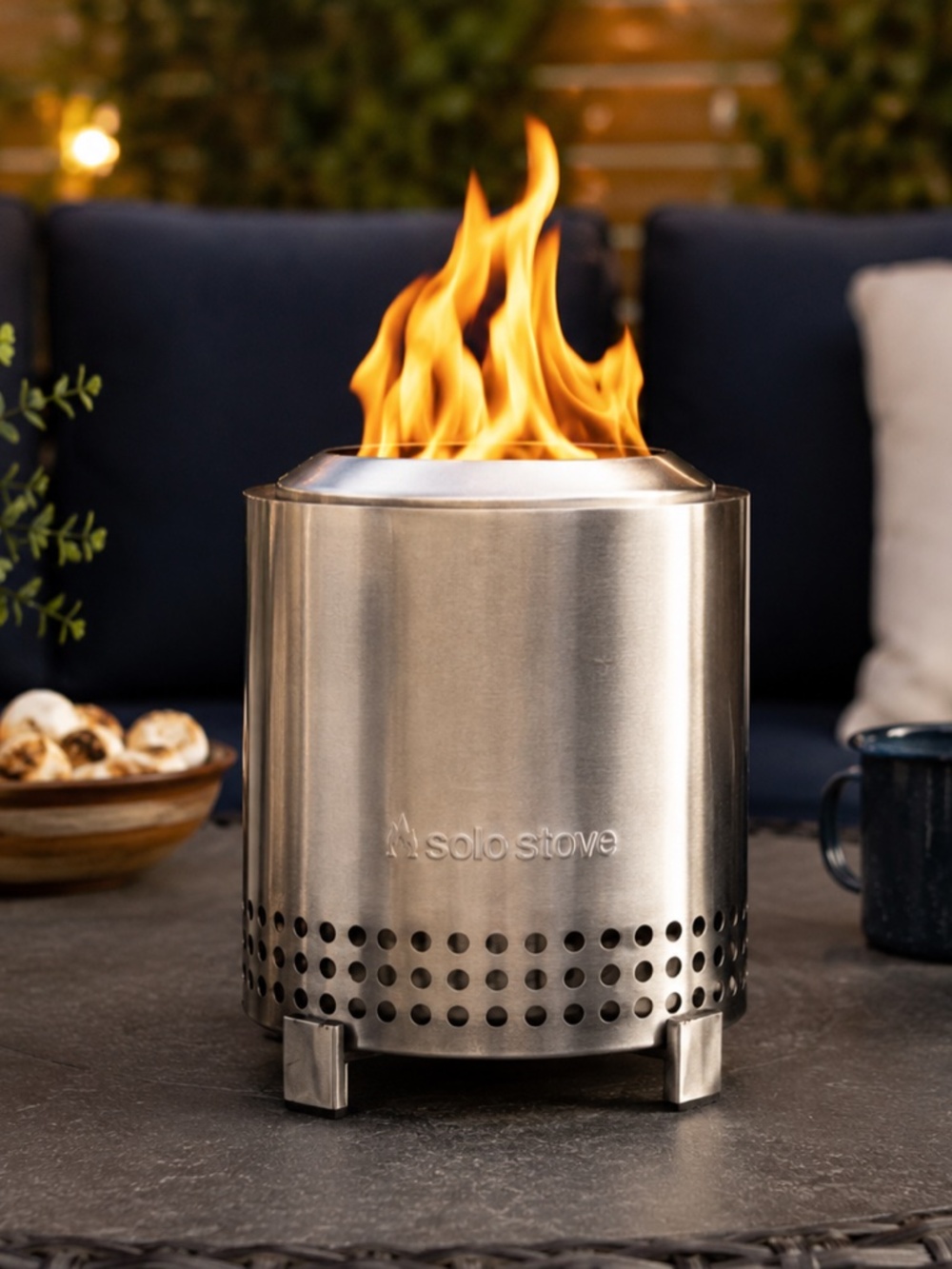 Solo Stove Mesa Tabletop Fire Pit Stainless Steel Dual Fuel New In Box